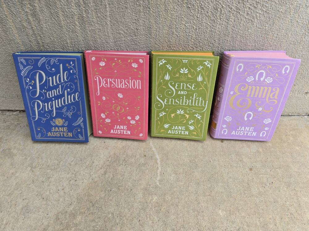 Set Of 4 Jane Austen Flexibound Faux Leather B &N Exclusive